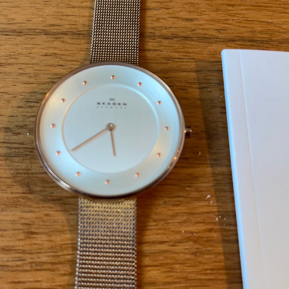 Skagen rose gold watch